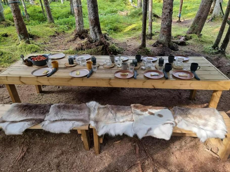Treetop Ekne - Hytte I Skogen Med Hengebru Hotell Levanger Eksteriør bilde