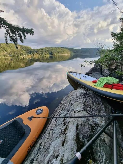 Treetop Ekne - Hytte I Skogen Med Hengebru Hotell Levanger Eksteriør bilde